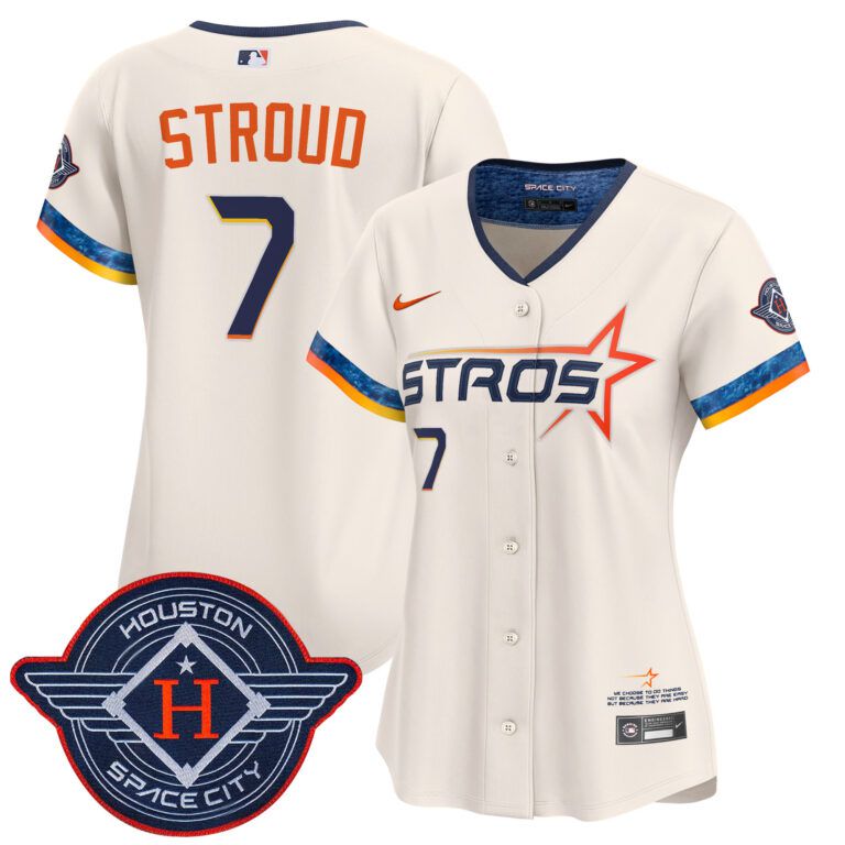 Women Houston Astros #7 Stroud cream 2025 City Connect Vapor Limited Stitched Jersey